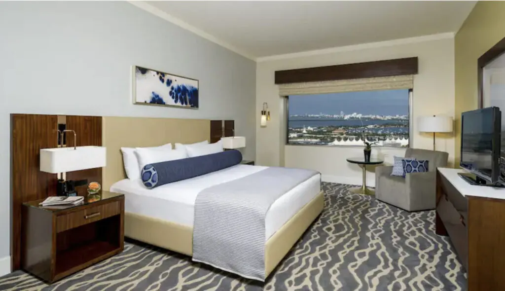 InterContinental Miami Downtown view of room 