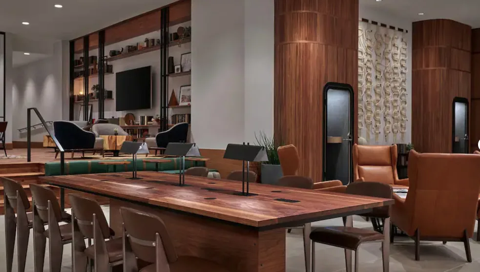 Sheraton Denver Downtown Hotel coworking spaces and booths for collaboration