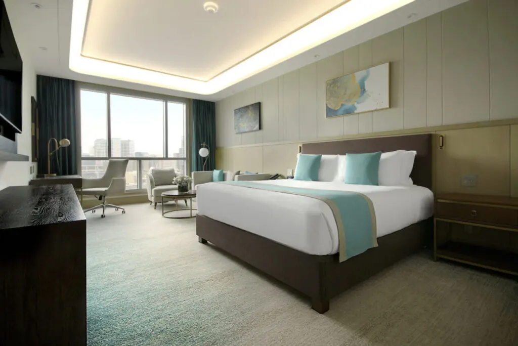 Blossom Hotel beautiful hotel room houston design