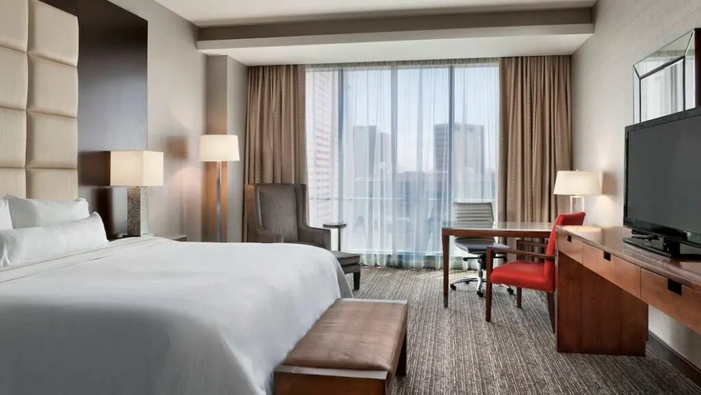 Spacious room with city views at Westin Phoenix Downtown, Arizona