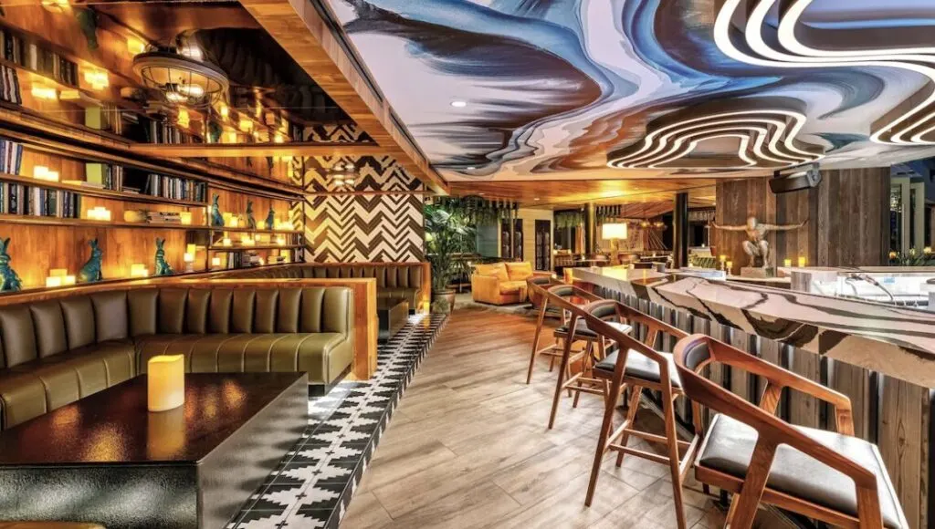 Restaurant and bar area at W Scottsdale