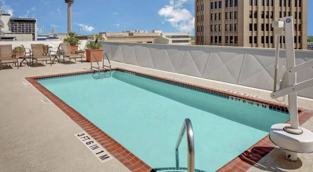 small rooftop pool at Homewood Suites by Hilton San Antonio - Riverwalk/Downtown 
