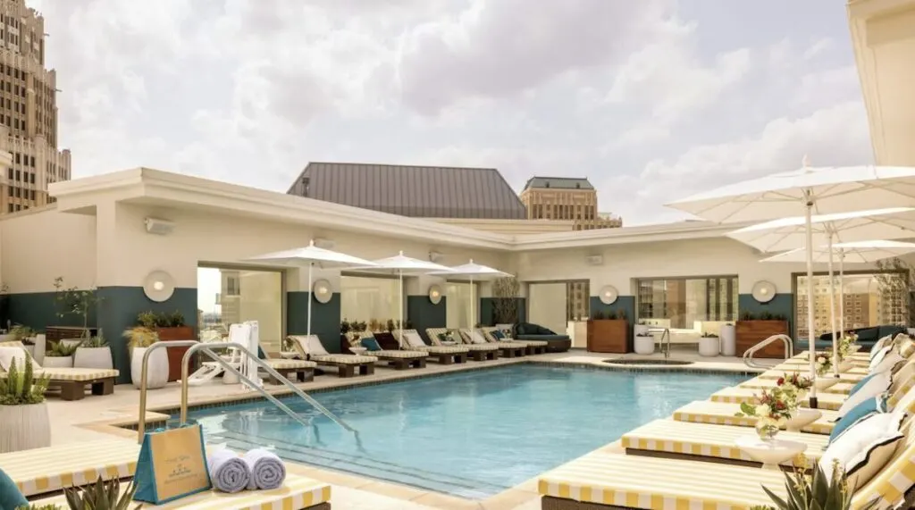 one of the most luxurious and unique rooftop pools San Antonio hotels Hotel Contessa