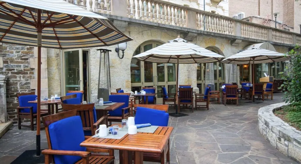 terrace at San Antonio hotel Mokara Hotel & Spa